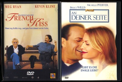 2 DVDs Michelle Pfeiffer AN DEINER SEITE-DVD + Meg Ryan FRENCH KISS-DVD S. GUT 