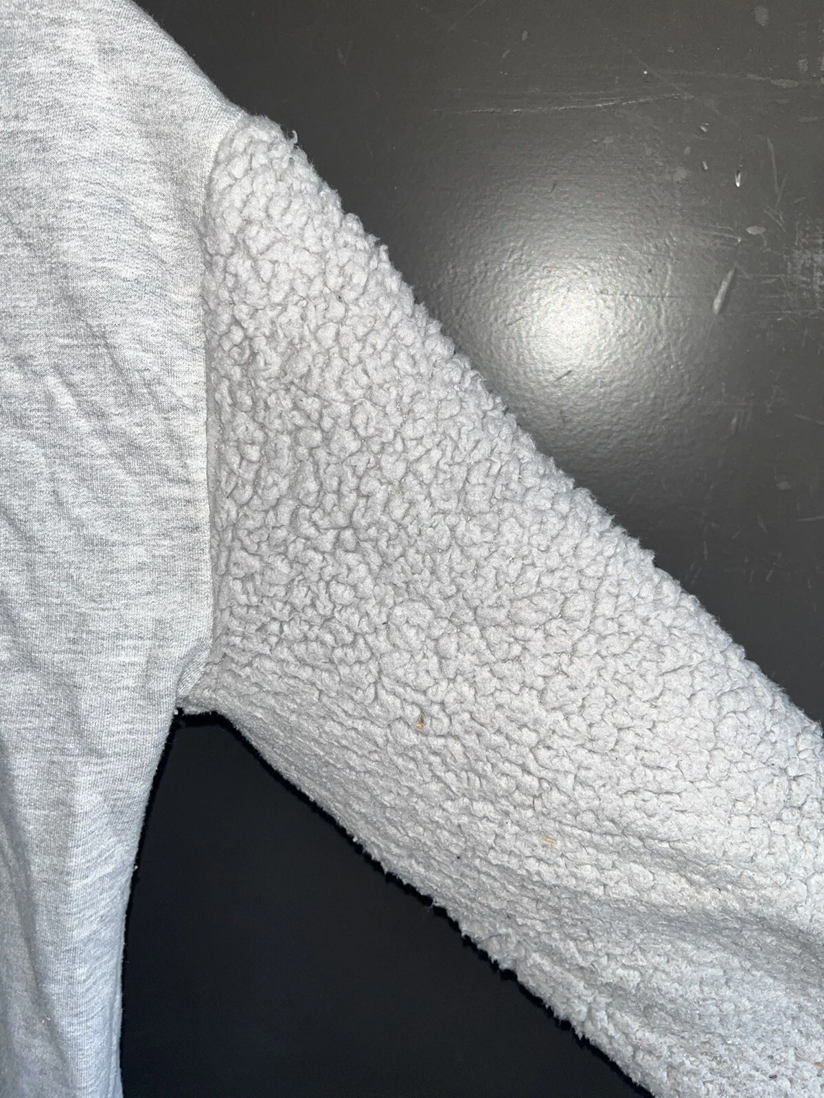 VETEMENTS The Grinch Felpa Natalizia con Cappuccio Bambini Taglia Grande 10 12 Grigio Cotone