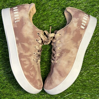 NOBULL Tie Dye Canvas Trainers Dusty Rose Pink Women display picture 3