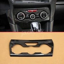 Carbon Fiber Interior Air Condition Switch Trims For Subaru Impreza Crosstrek XV
