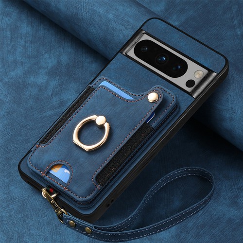 Custodia portafoglio pelle magnetica per Google Pixel 9 Pro XL/8a/7a/6a slot scheda + cinturino - Foto 9 di 55