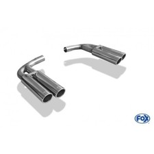 FOX Duplex Sportauspuff Edelstahl Endrohre Audi A3 8V rechts links je 2x80mm