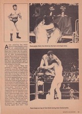 Harley Race Kerry Von Erich WWF Pro Wrestling Magazine Page Wrestler NWA
