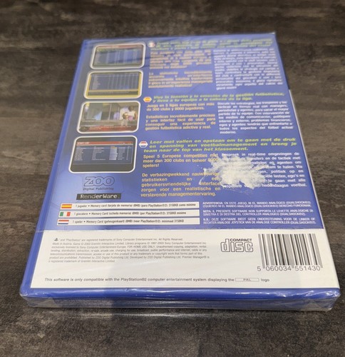Premier Manager 2003 04 Playstation 2 PS2 Video Game Sealed New New - Picture 2 of 2