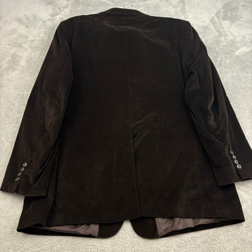 Alan Flusser Corduroy Blazer Jacket Mens 48L Dark Brown Two Button Grandpacore - Picture 2 of 21