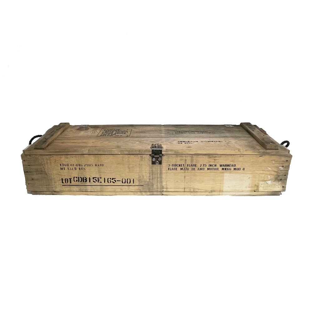 Wooden Crate for 3 Rocket, Flare, 2.75
