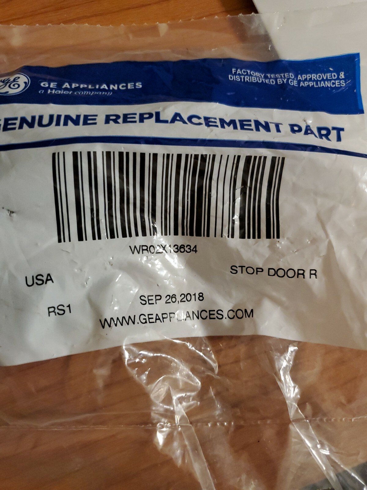 WR02X13634 GE Refrigerator Door Stop eBay