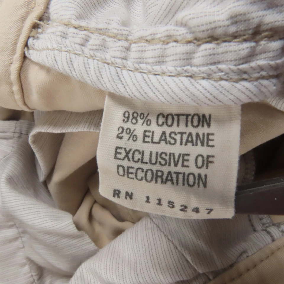 Pantalones Cortos Ruehl Mujer Talla 33 No 925 Tiro Bajo Beige Informales Bolsillos Foto 4 de 4