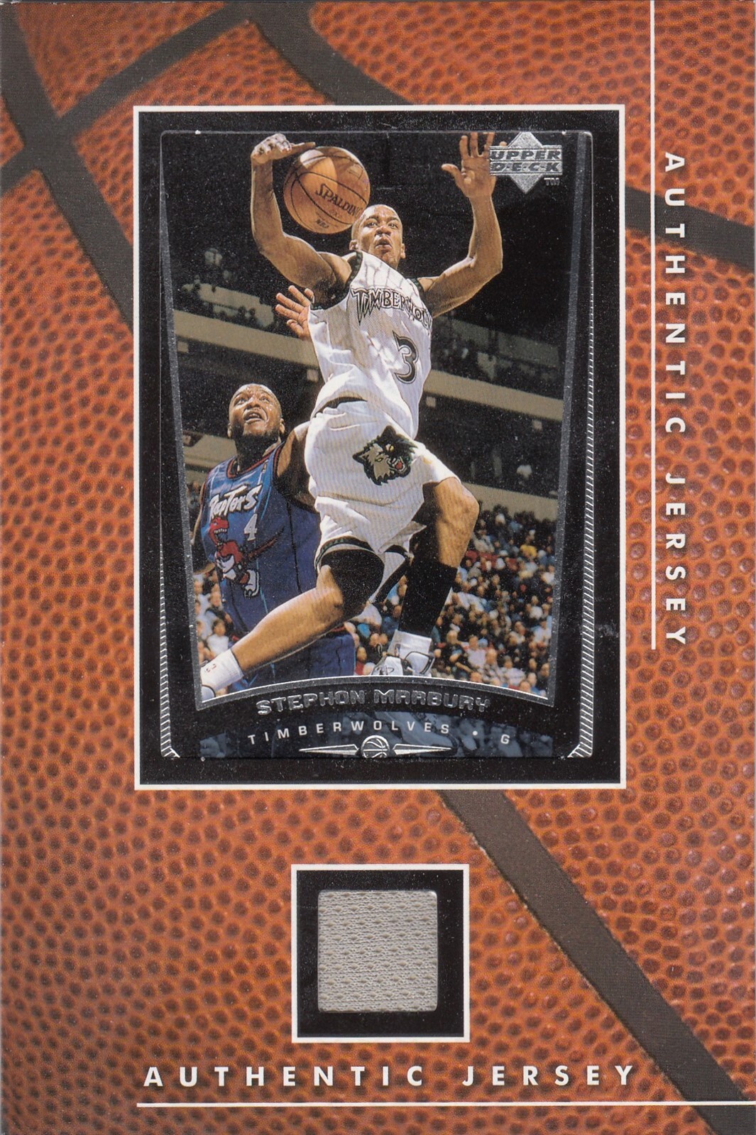 Stephon Marbury #GJ33 Basketball Cards 1998 Upper Deck Game Jersey trading card — raw and PSA graded price guide