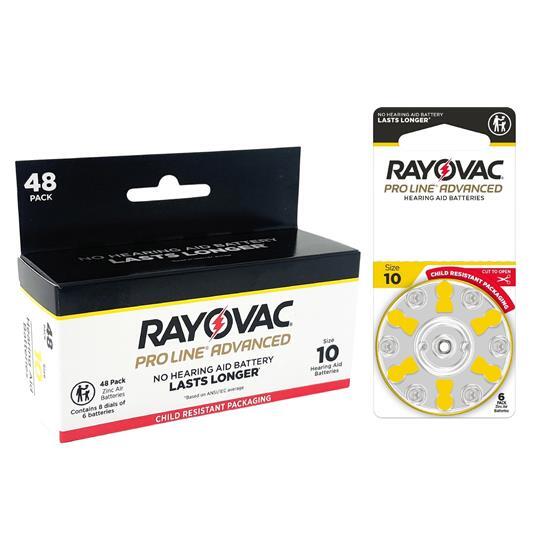 Rayovac Proline Advanced Hearing Aid Batteries | Size 10 (48