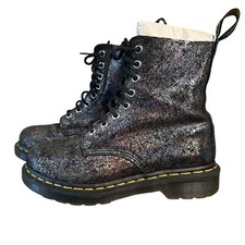 Dr. Martens 1460 Pascal Boot Women Size US 5 AW004 Gold Iridescent Crackle