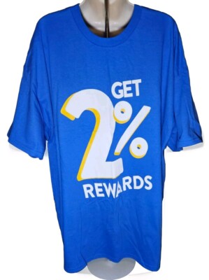 Wal-Mart Associate Promo T-Shirt Size 2XL  Double Sided Walmart Plus Promo