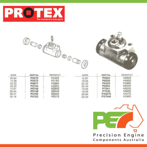 2xNew *PROTEX* Brake Wheel Cylinder - Rear For Ford FALCON XM 4D Wgn RWD - Picture 1 of 4