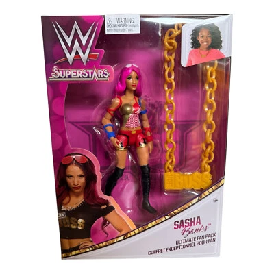 Actionfigur Sasha Banks WWE Wrestlerin Superstars Ultimate Fan Pack 17cm Mattel