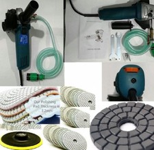 Wet Polisher Grinder 32 Pieces 5" quartz masonry lapidary concrete floor buffer