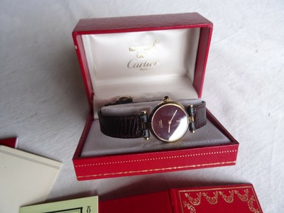 Montre Must De Cartier Argent Plaqué Or | Online www.pegasusaerogroup.com