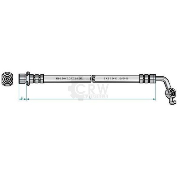 Bremsschlauch Vorne Links FüR Toyota Rav 4 Iii Camry Stufenheck Aurion-image
