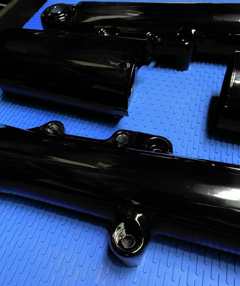 HARLEY 2014-24 PATAS DE HORQUILLA NEGRAS Triciclo Tri Glide FREEWHEELER Deslizante CAMBIO Foto 4 de 4