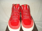 100% AUTHENTIC NEW MEN GUCCI BRUSSELS RED LEATHER HIGH TOP SNEAKER UK 9/US 10 — photo 2