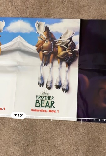GRANDE POSTER FILM PROMO ORSO FRATELLO DISNEY 2003 Phil Collins, Tina Turner - Foto 11 di 11