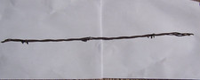 Antique Barbed Wire Strand 18" Long barb wire 2 strand wire cable twist