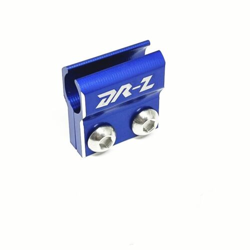 Blue Front+Rear Brake Line Hose Clamp Guide For Suzuki 2005-2023 DRZ400SM - Picture 6 of 12