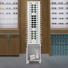 152pcs Eyeglass Display Stand with Box Floor Stand 4 Sides Holder Sunglass Rack