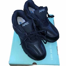 Apex Orthopedic Diabetes Shoes Footwear Sneakers Black XV801 US 9 W Euc