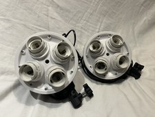 Set of Two - Impact FF-OF4 Octa 4-Socket Fluorescent Fixture - VG Condition 