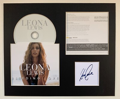 LEONA LEWIS - Signed Autographed - BLEEDING LOVE - Album Display