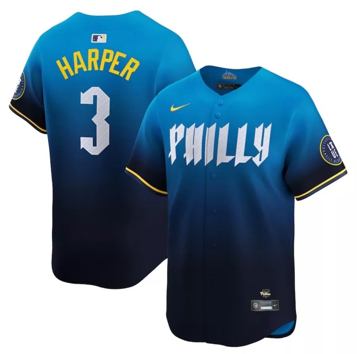 Philadelphia Phillies Bryce Harper Nike City Connect MLB Limited