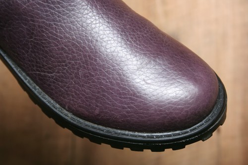 CLARKS 'Rhea Jane' Purple Leather Embroidered Suede Gore-Tex Boots Girls Sz. 5M - Picture 9 of 10