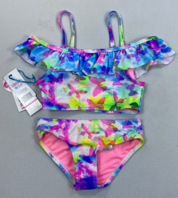 Girl's Toddler Limited Too 2-Piece Butterfly Tankini Swimsuit Swim