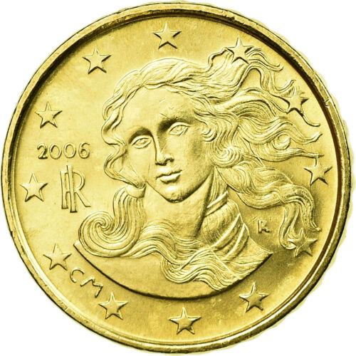 [#722379] Italia, 10 Euro Cent, 2006, SPL-, Ottone, KM:213 - Afbeelding 1 van 2
