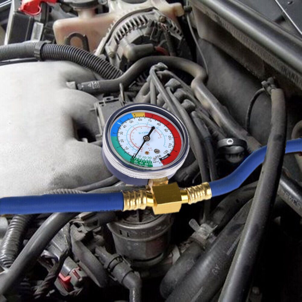 R134a - Tubo Di Ricarica Per Il Refrigerante Per Auto, Con Misuratore, Tubo Per La Ricarica Del Radiatore R134a (filettatura 1/2 Per Americani Ed Europa - Foto 11