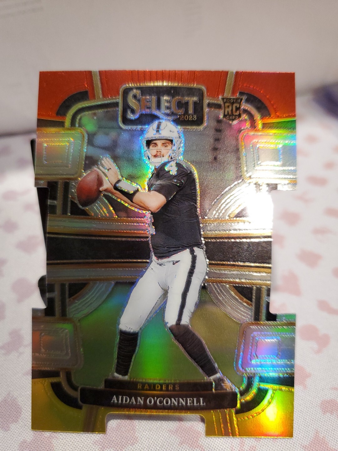 2023 Panini Select #58 Aidan O'Connell Red/Yellow Die Cut FRESHLY PULLED