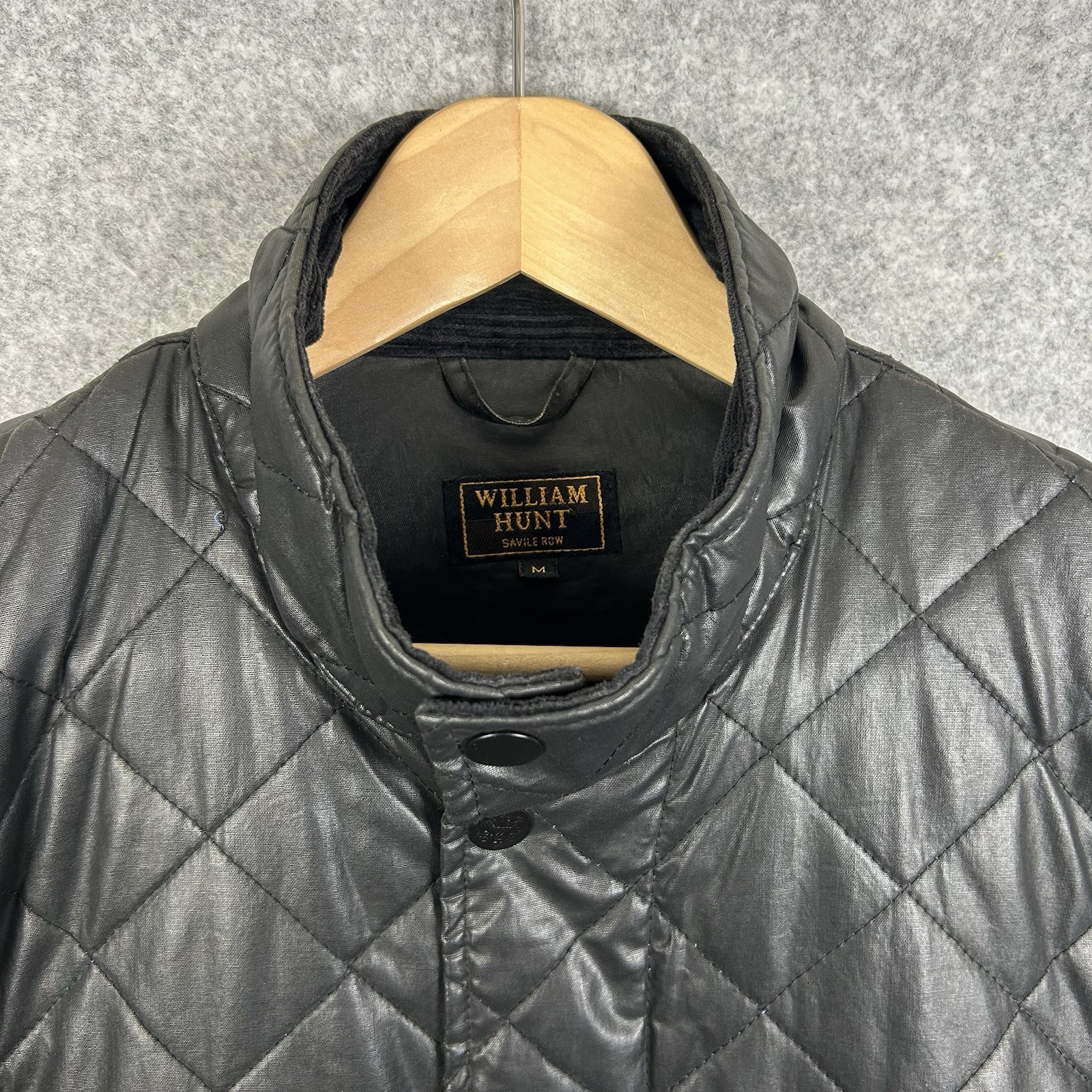 FILA Giacca trapuntata William Hunt Savile Row uomo grande L nera imbottita impermeabile foderata