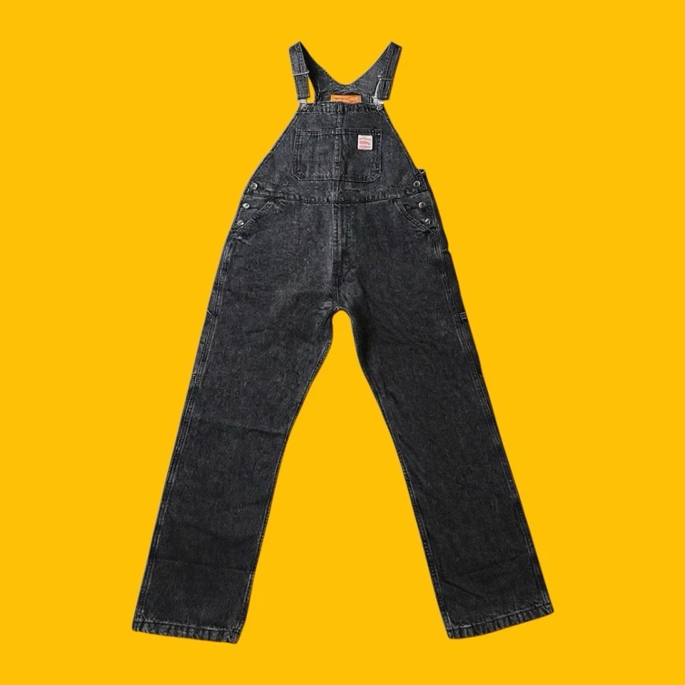 Levis Jeans Mens Size XXL Workwear Loose Fit 100% Cotton Black Denim Overalls - Image 2 of 4