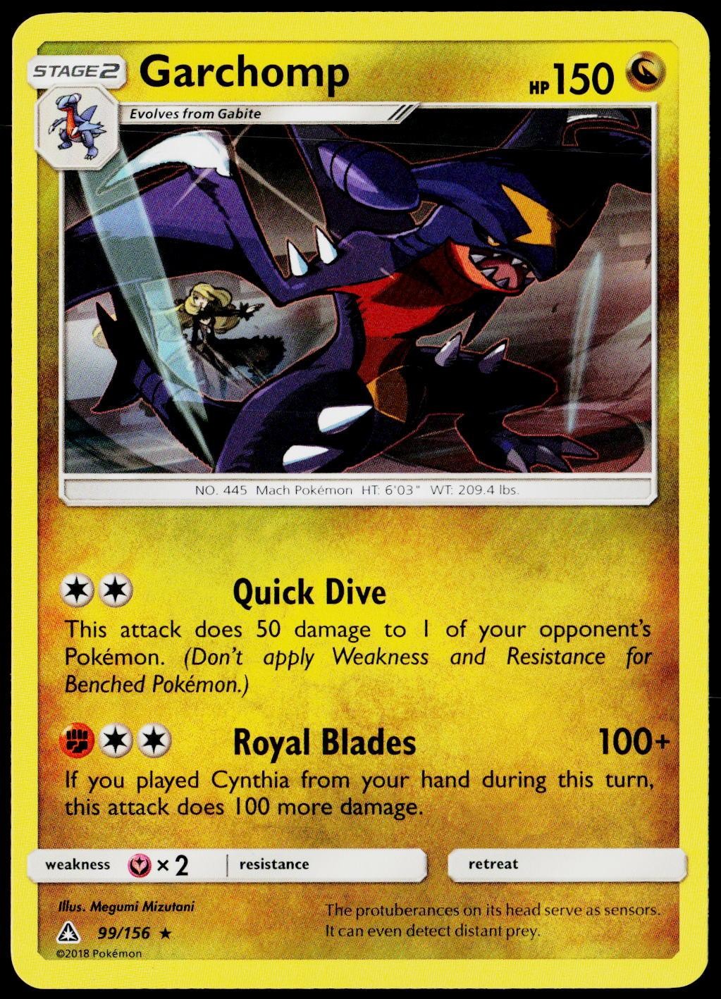Garchomp 99/156 Rare Ultra Prism Pokemon Near Mint