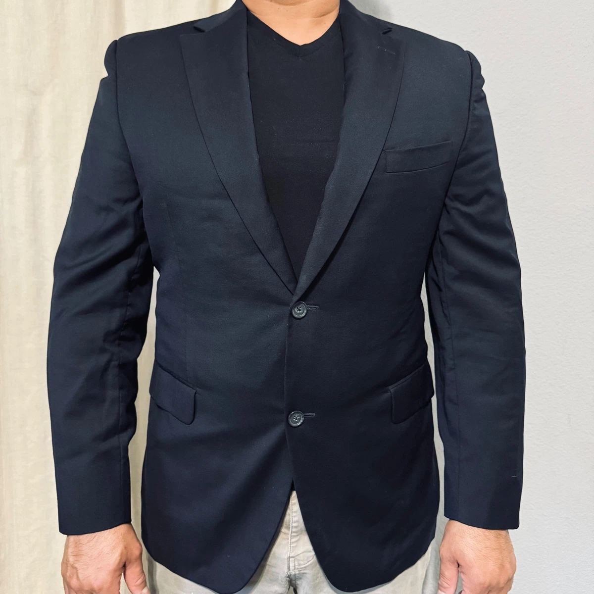 Mango - Blazer d'ensemble à fines rayures - Bleu marine | ASOS