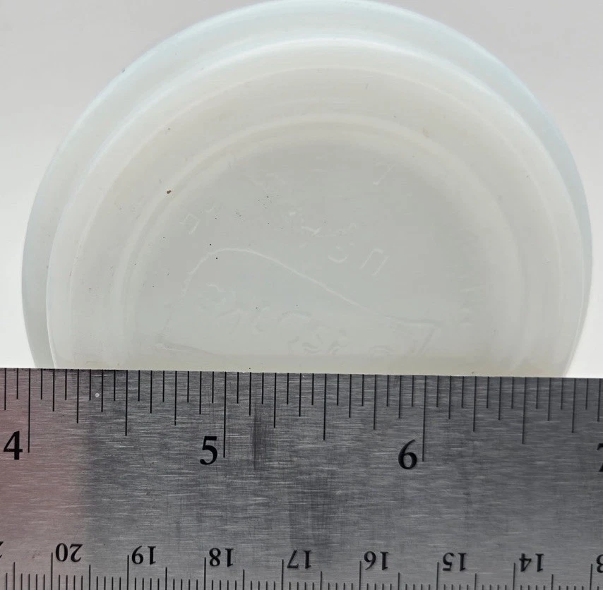 Vintage USA Glasbake Milk Glass Mug Do Not Disturb Waking Up Process - Image 4 of 4