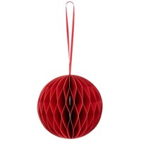 Gasper WeihnachtsanhäNger Kugel Rot Mit Magnetverschluss Ø 10 Cm - Papier