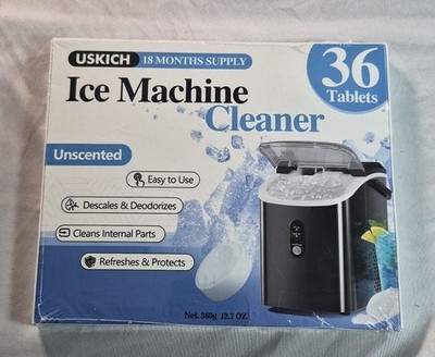 USKICH Ice Machine Cleaner Descaler Tablets, 36 Count, 18 Months Supply, Unscent