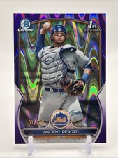 2023 Bowman Chrome Prospects Vincent Perozo BCP-102 Purple Raywave Refractor/250