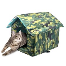 Waterproof Cat House for Outdoors Weatherproof Insulated House for Wandering ...