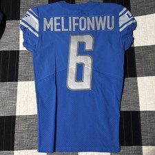Ifeatu Melifonwu 2022 Player Issued Jersey Detroit Lions
