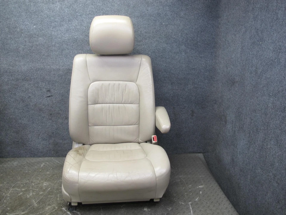 03-07 LEXUS LX470 ASIENTO DELANTERO IZQUIERDO Y DERECHO CUERO REPOSACABEZAS PANTALLA MARFIL JUEGO DE 2 Foto 3 de 4