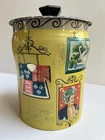 George W. Horner & Co. Yellow Biscuit Tin Made In England Vintage Collectible