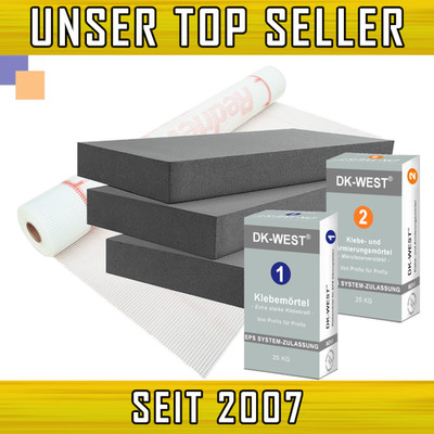 WDVS ''DK-WEST'' in 160mm als Basispaket mit EPS 031/032 Dämmplatte - 350-500m²