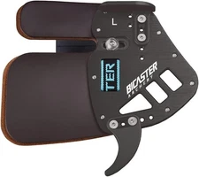 BICASTER ASA Finger Tabs Cowhide Face+Aluminum Plate for Olympic Recurve Large 